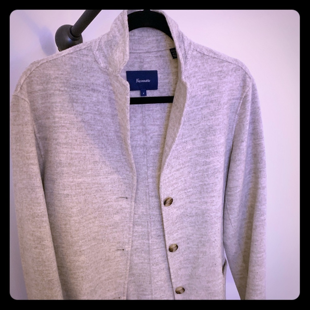 Light gray oversized blazer